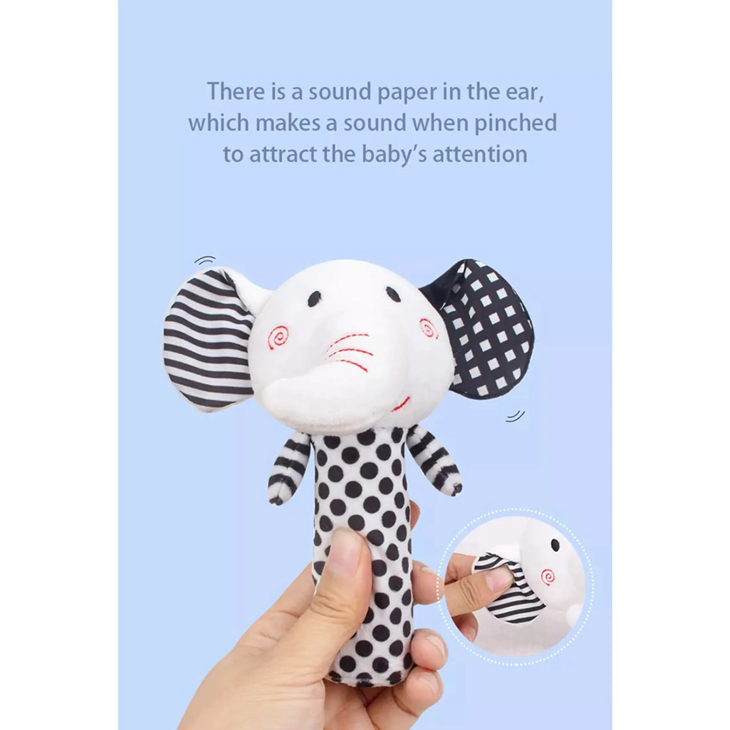 Baby Rattle Soft Toy - 3 months plush Fox