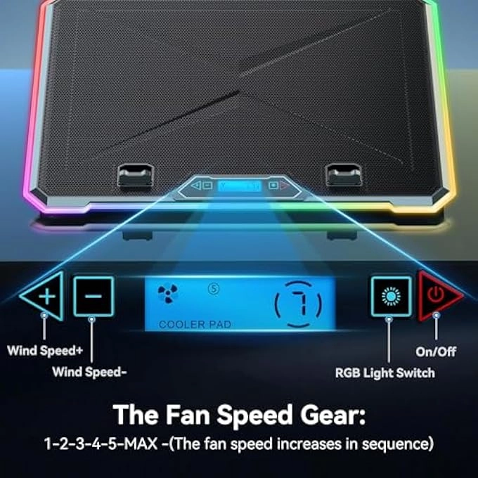 Laptop Cooling Pad - 13 Fans 15.6-17.3 inch