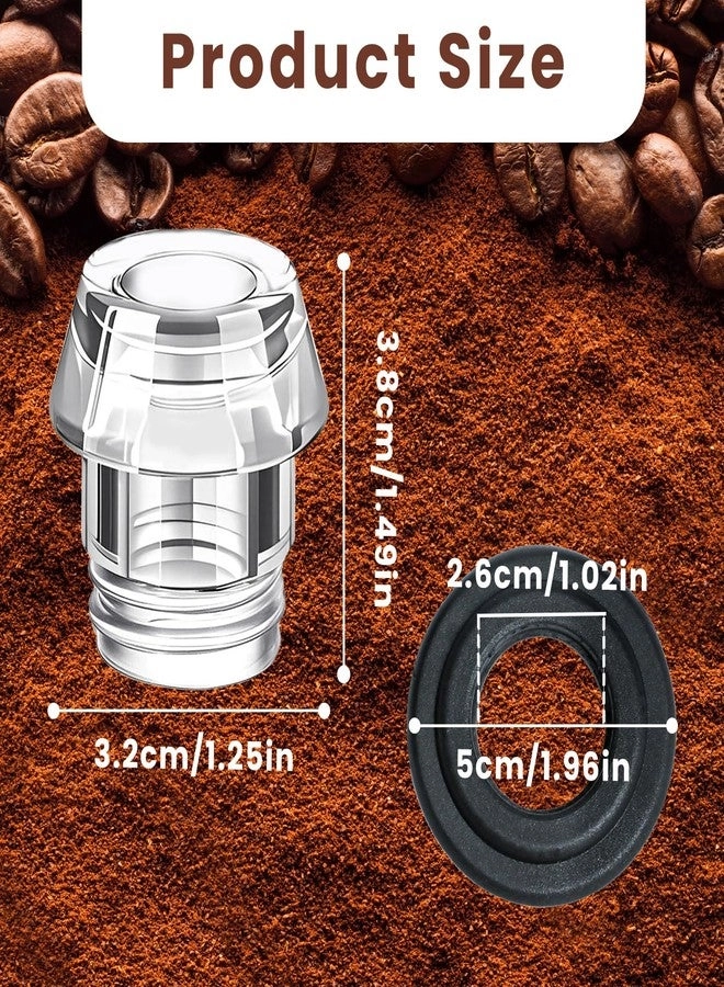 Knob Top and Washer Ring - 4 Sets Transparent Universal