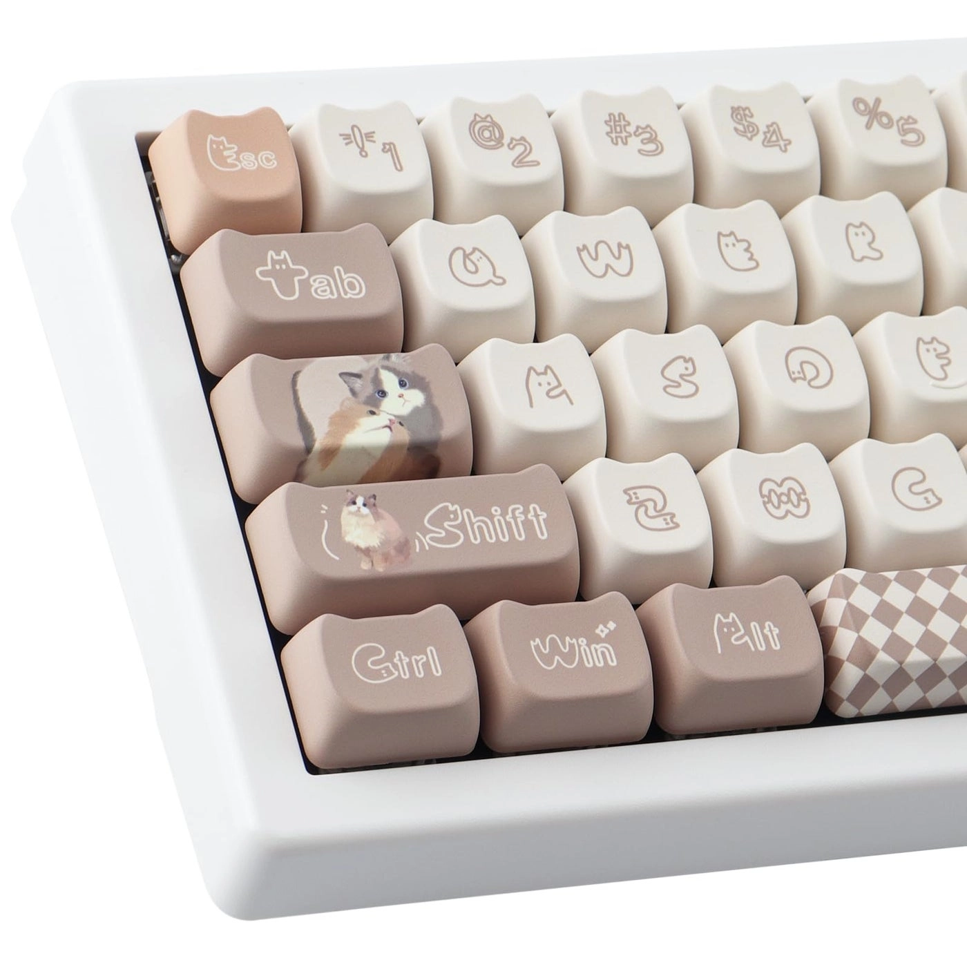 Hyekit PBT Keycaps - 144 Keys Cute Cat DyeSublimation