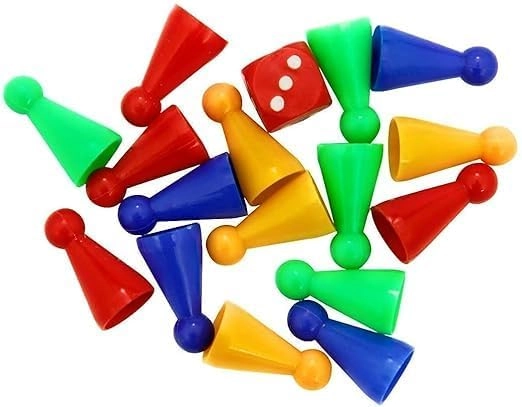 Carrom Board - Complete Set + Ludo Snakes-Ladder - Game Pieces