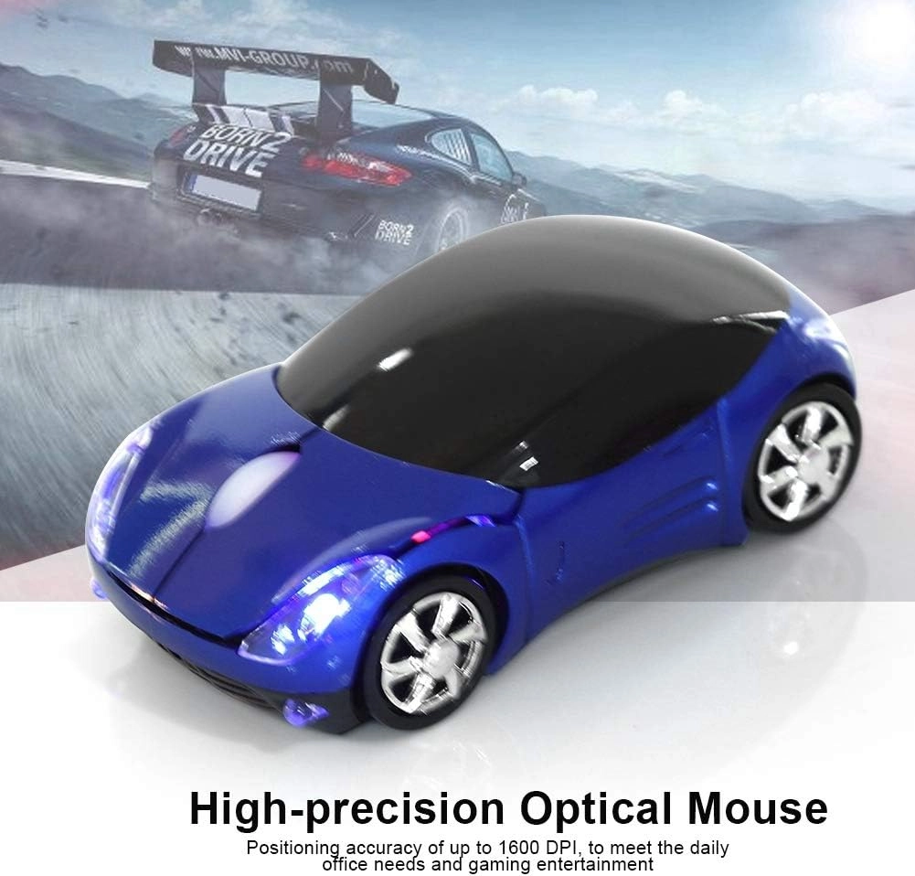 e Sport Car Shaped Wireless Mouse - 2.4G Wireless