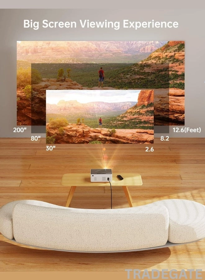 Mini Portable Projector 8500L Lumens 1920 x 1080