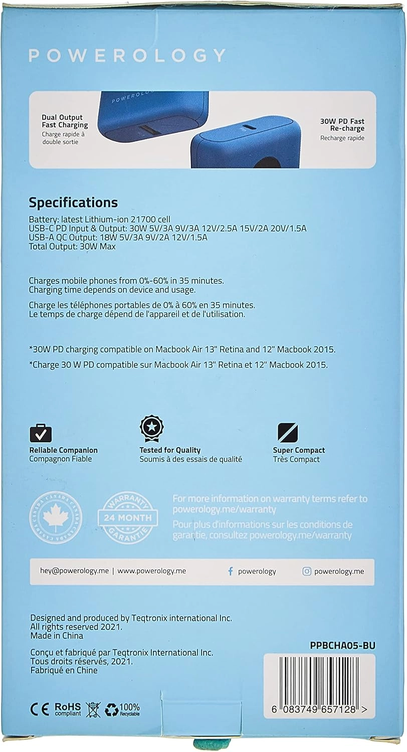 PD&QC3WH - 20,000 mAh 30W