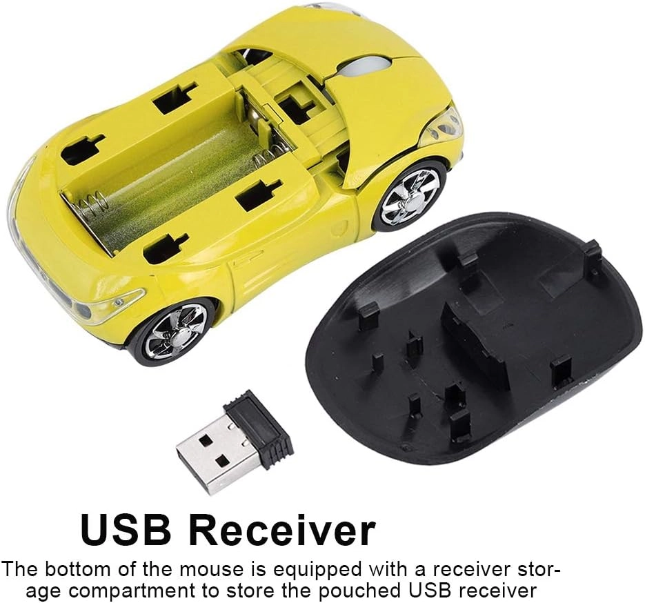 e Sport Car Shaped Wireless Mouse - 2.4G Wireless