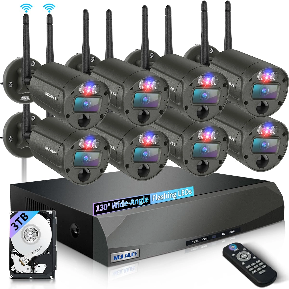 WEILAILIFE CSWL-09SW5MP02 - 8 10 channels 5 Megapixel