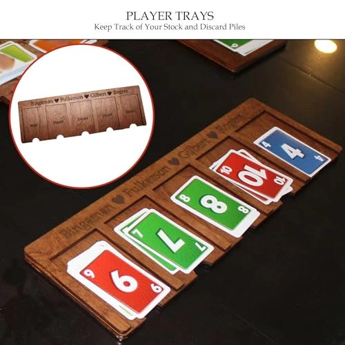 Player Tray - 4 Player Trays Personalized + Center Console