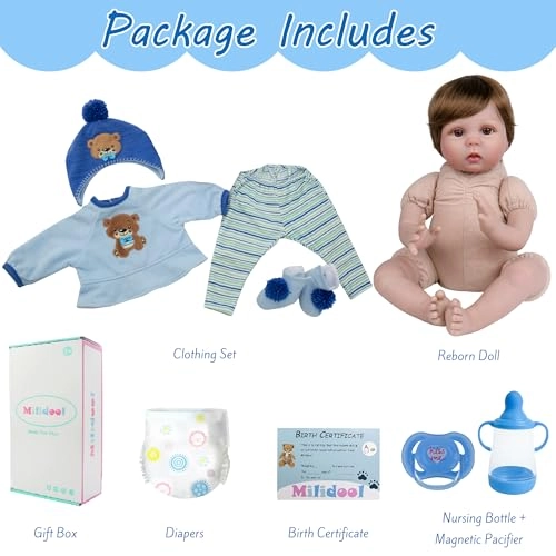 Reborn Baby Doll - 22 inch Vinyl Girl Ages 3+