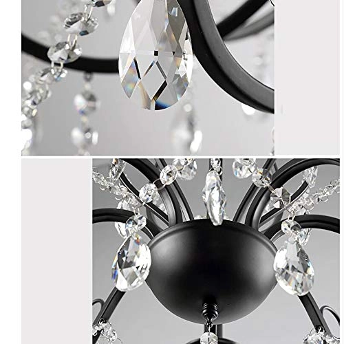 Vintage Candle Lights - 6 head Black