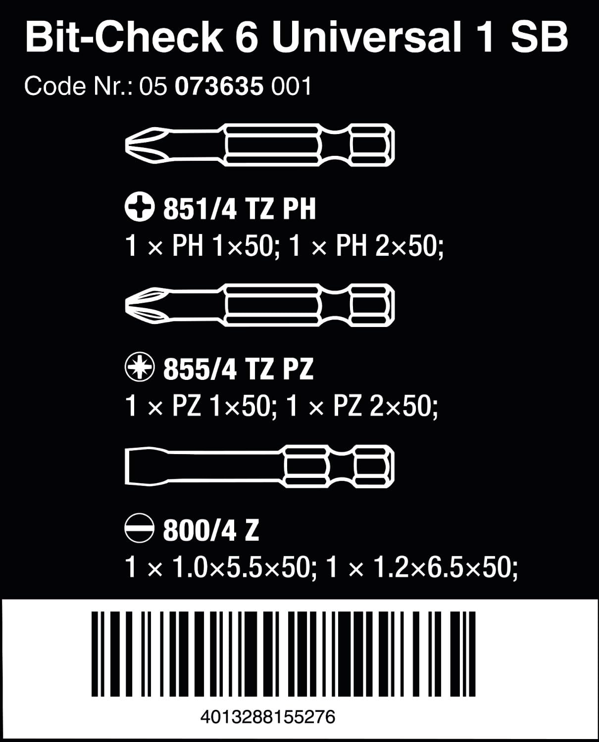 Bit-Check 6 - 6 Pieces