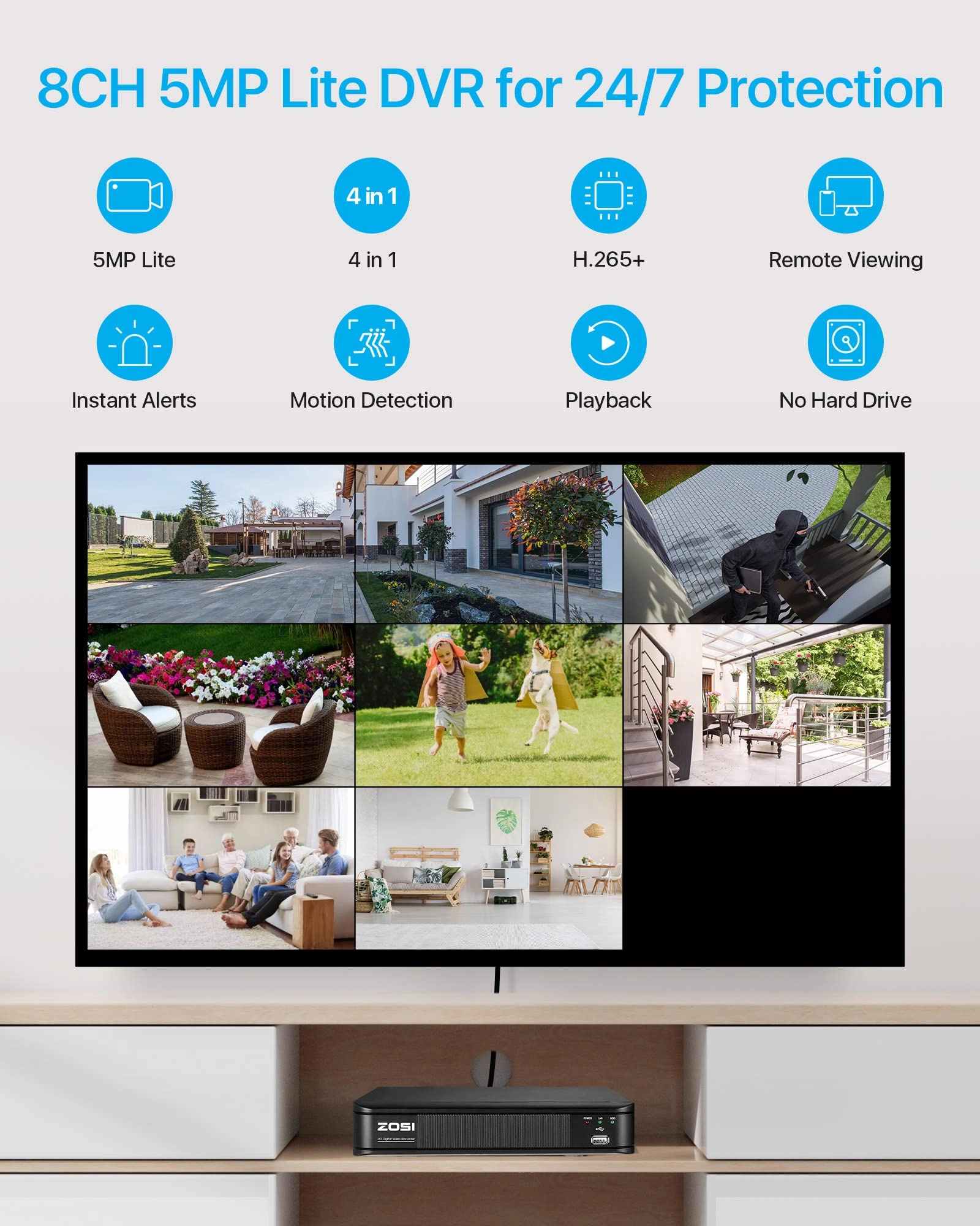 3K Lite - 8PCS 8CH 1080P