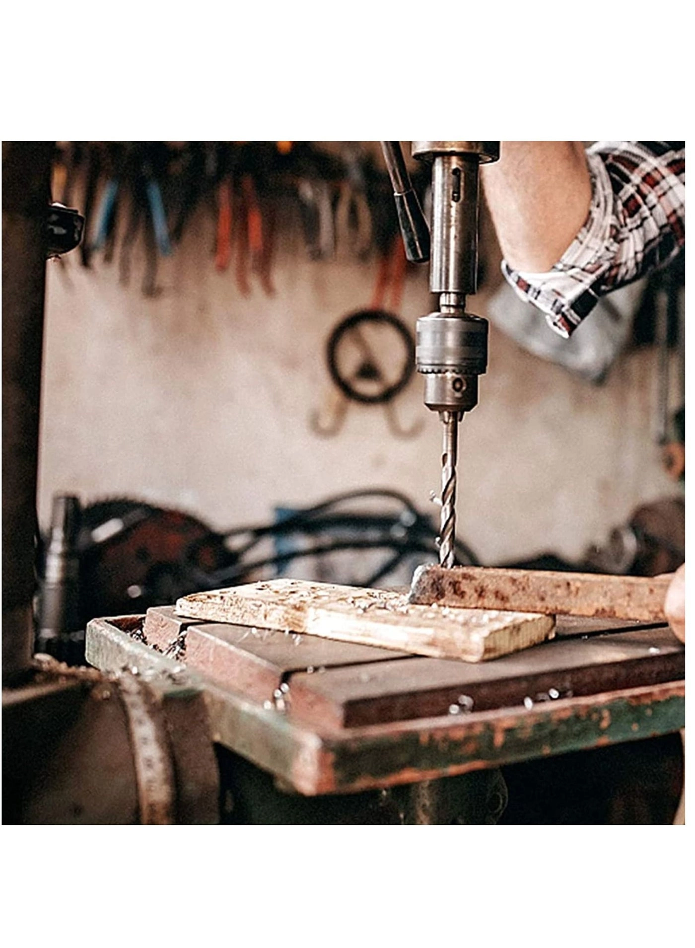 Brad Point Drill Bits - Carbon Steel 7 Pieces 4mm, 5mm, 6mm, 7mm, 8mm, 10mm, 12mm