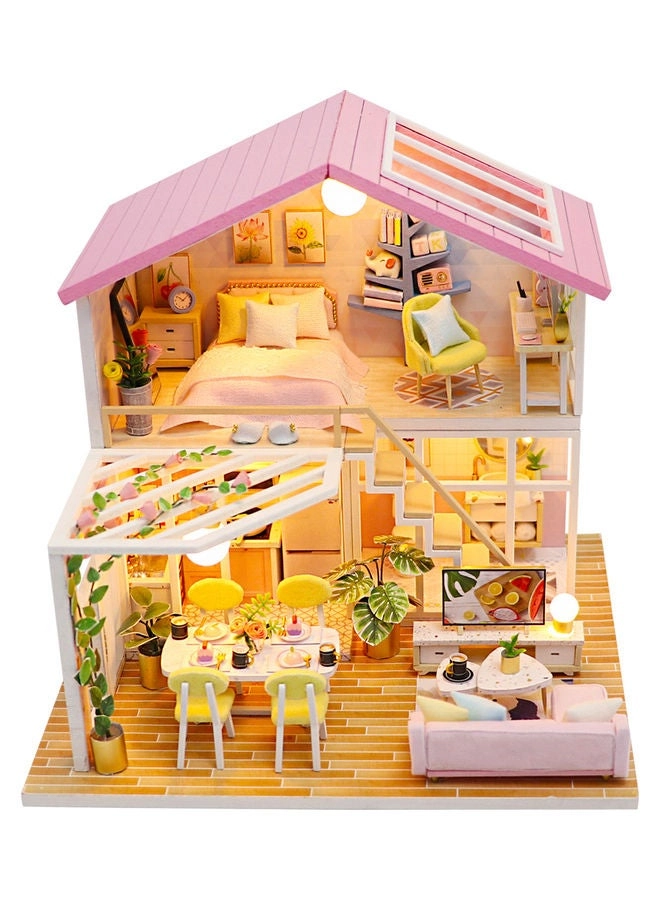 Miniature Doll House - Pink