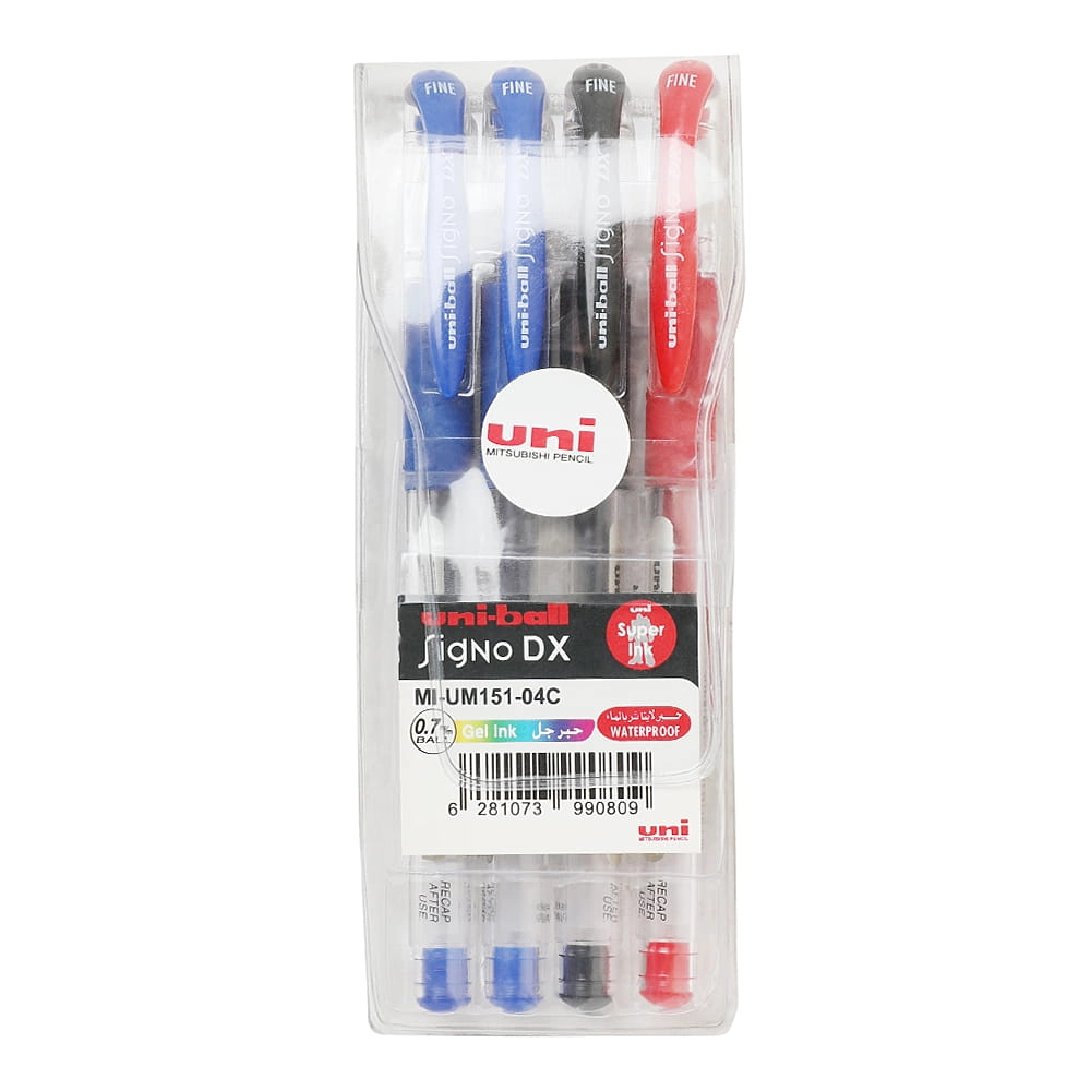 Uni-Ball Signo DX - 4 Pieces 0.7 mm