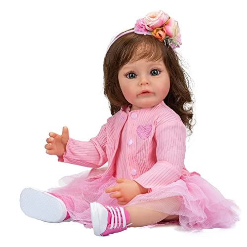 Suesue Reborn Art Doll - 22 Inch Silicone Vinyl Blue Eyes