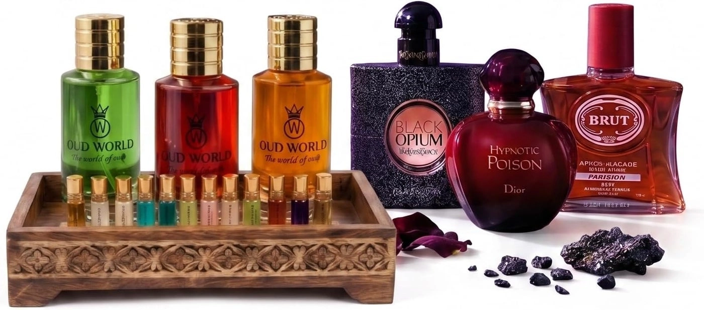 OUD WORLD HYPNOTIC POISON - 50 ml Eau de Parfum + BLACK OPIUM + BRUIT