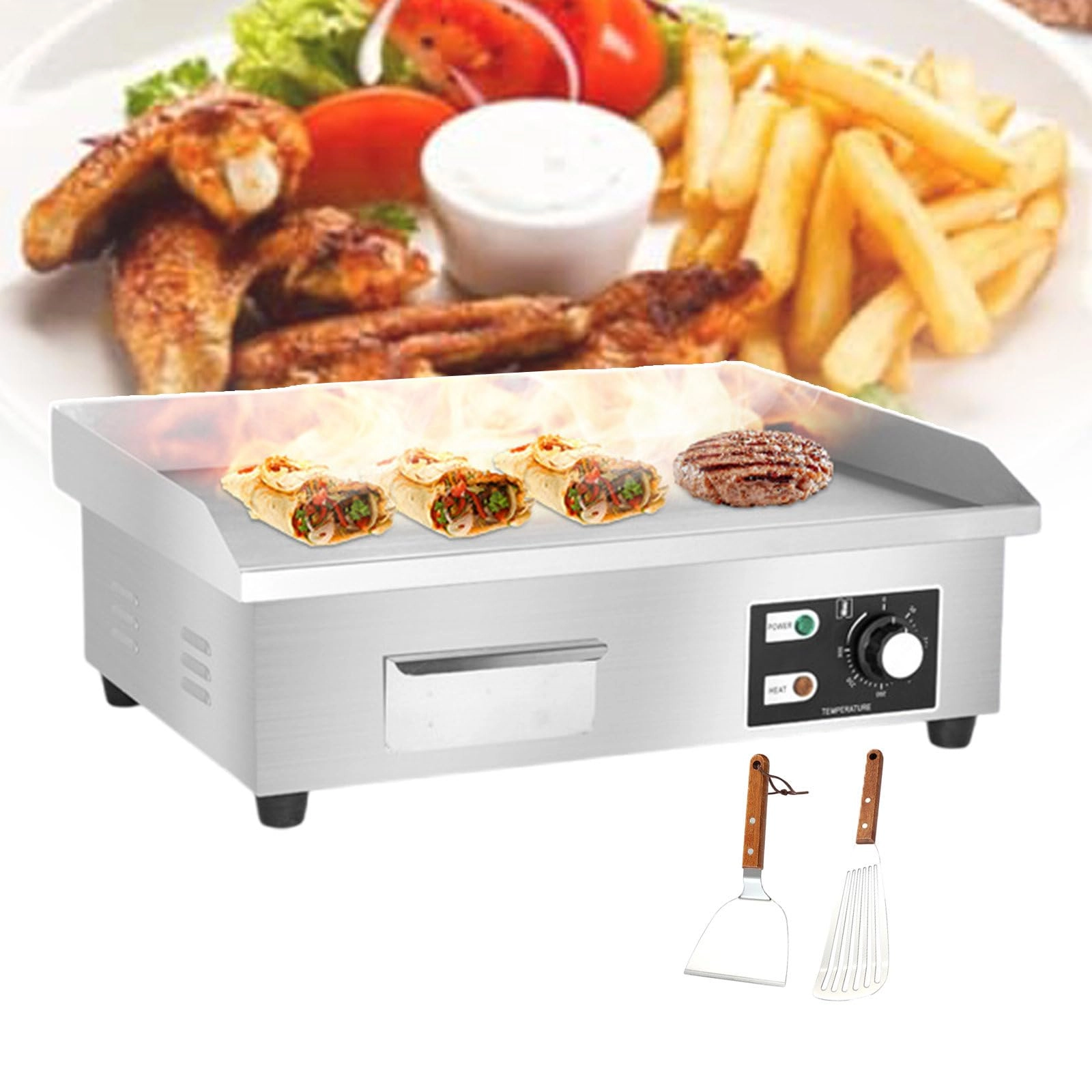 Commercial Electric Griddle - 4 zone(s) 450*300mm