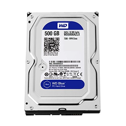 WD Blue 3.5" 7200rpm 32MB SATA 6Gb/s (WD5000AZLX) - 500GB