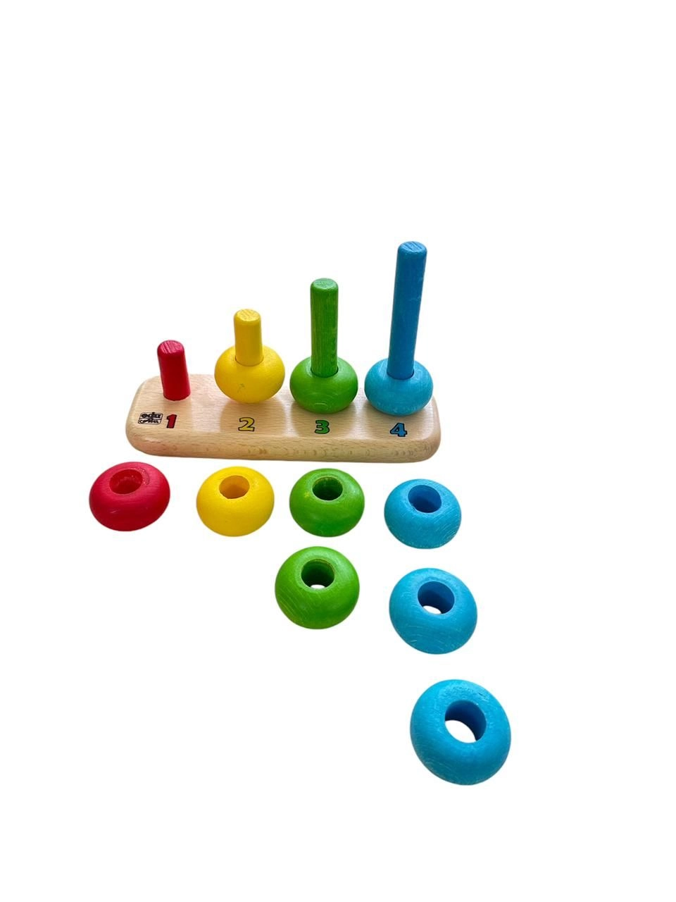 Tower Stacking Rings - Suitable for 2 years and above 10 Pcs