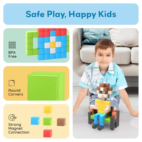 Magnetic Cubes - 108 pcs
