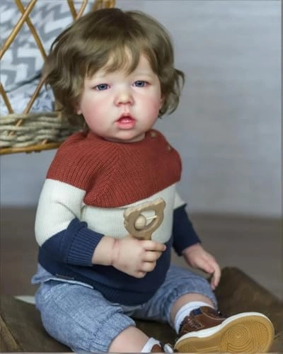 Liam Reborn Baby Doll - 20 inch Vinyl Boy Blonde Hair Ages 3+