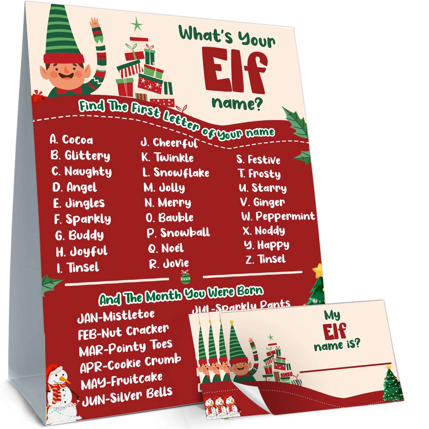 cidobi What is Your Elf Name Game - Baby 31.0 Count