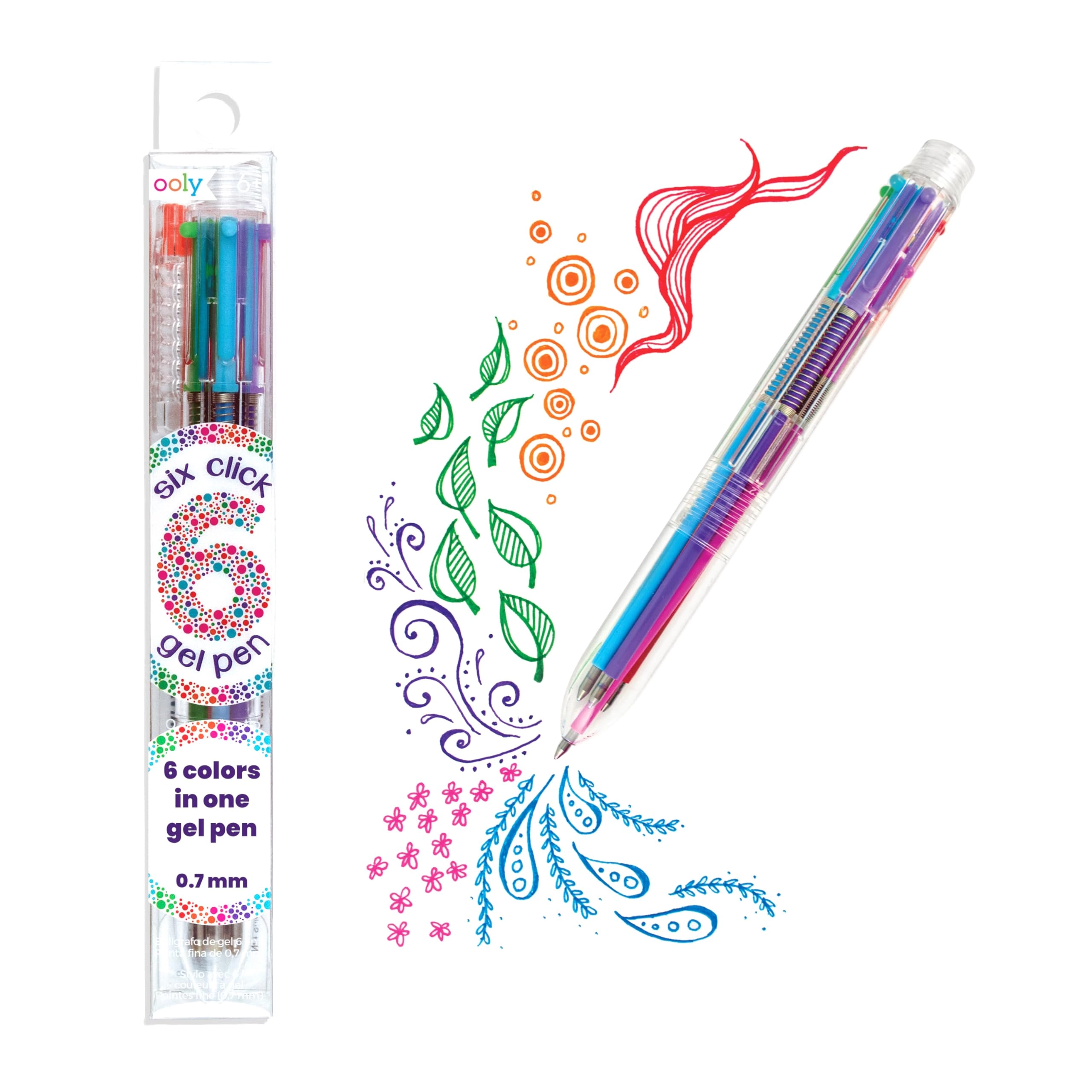OOLY 6 Click Gel Pen - 1.0 Count 0.7 Millimeters