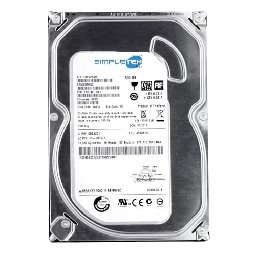 3.5" 5400rpm SATA (SIM - ART - 0075) - 500GB