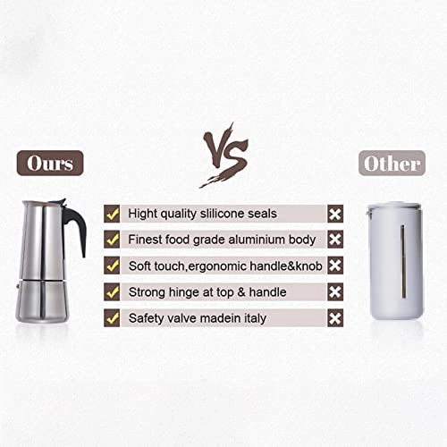 Moka pot - 200ml Stainless steel