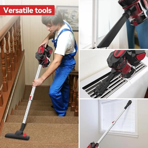 Corded Stick Vacuum Cleaner - 600W 18000Pa