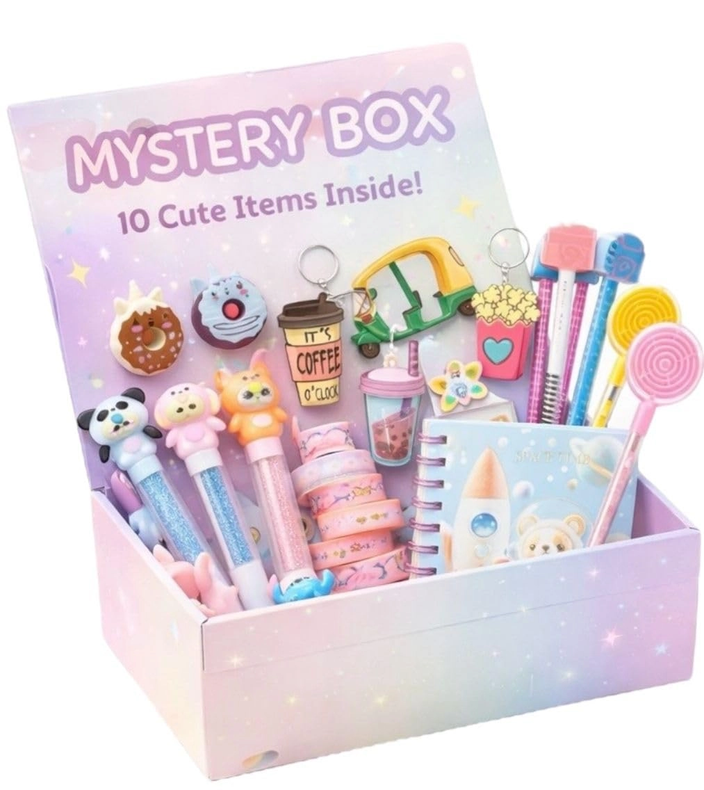 Le Delite Kids Stationery goody Gift Box - 10 Piece Set