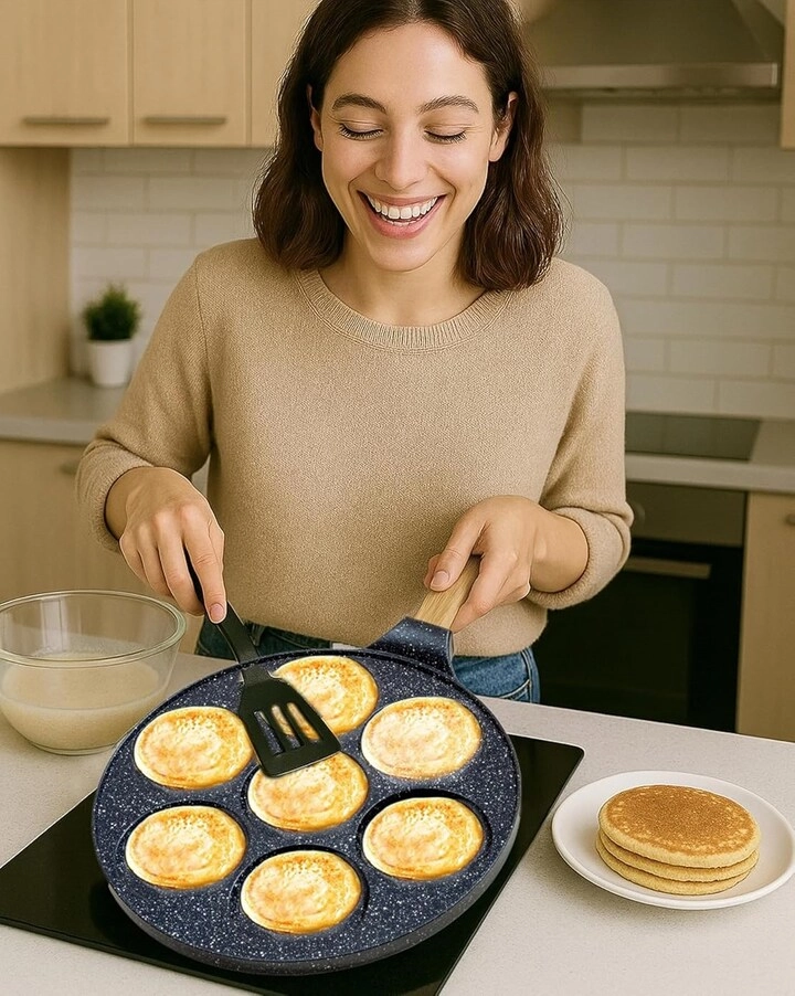 7-Shape Frying Pan - 29 x 26.5 cm Non-stick