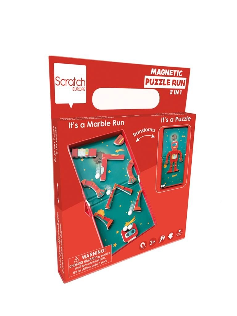 Robot Magnetic Puzzle Run - 3 + 20 Magnetic Pieces