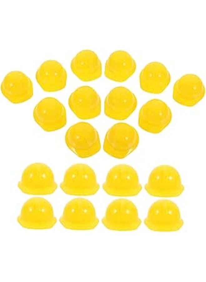 SUPVOX Miniature Construction Hat - Plastic 60 Pcs