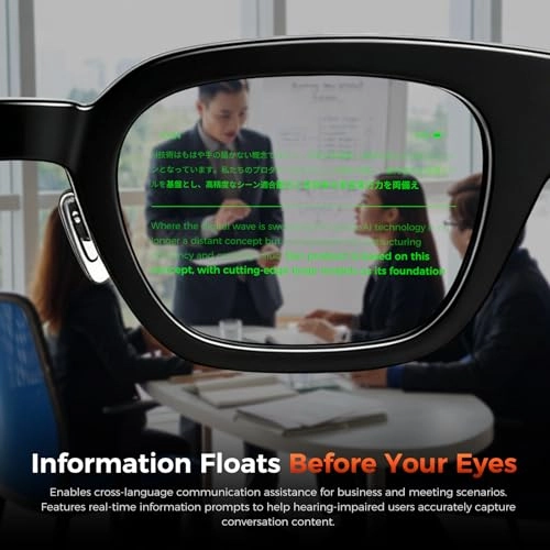 Smart Glasses - 30° FOV 1500 nits AI real-time translation