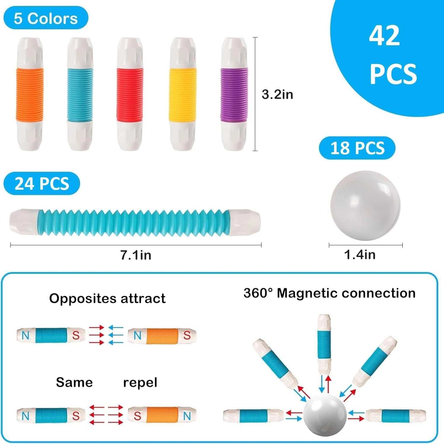 Magnetic Sticks - 36 pcs