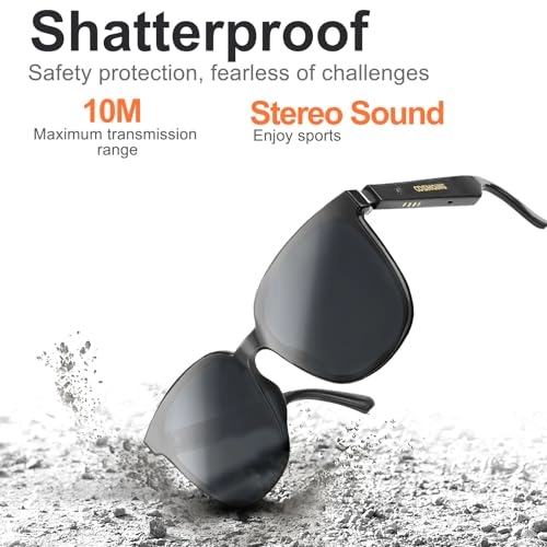 Smart Glasses - Bluetooth 5.3 UV400 Polarized Stereo Audio