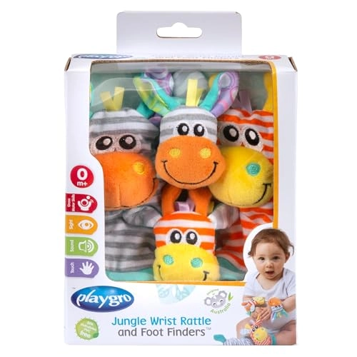 Jungle Wrist Rattle And Foot Finder - 0+Months Plush Jungle