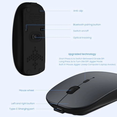 Rechargeable Silent Mouse - Bluetooth