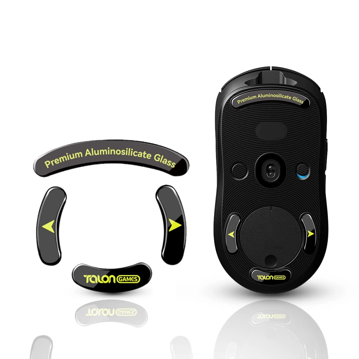 TALONGAMES Glass Mouse Feet - Curved Edges Ultra Strong