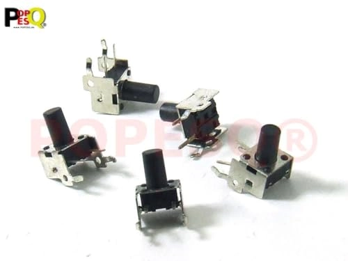 Instant Switch 6mm x 6mm Elbow 1 Contact THT 8.3mm 2 Way Off-(on) - 5 pcs