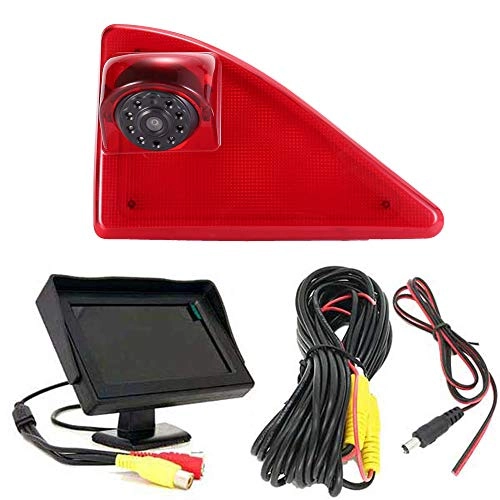 Brake Light Reversing Camera + Rear View Mirror Monitor - Night vision 628 x 586 pixels