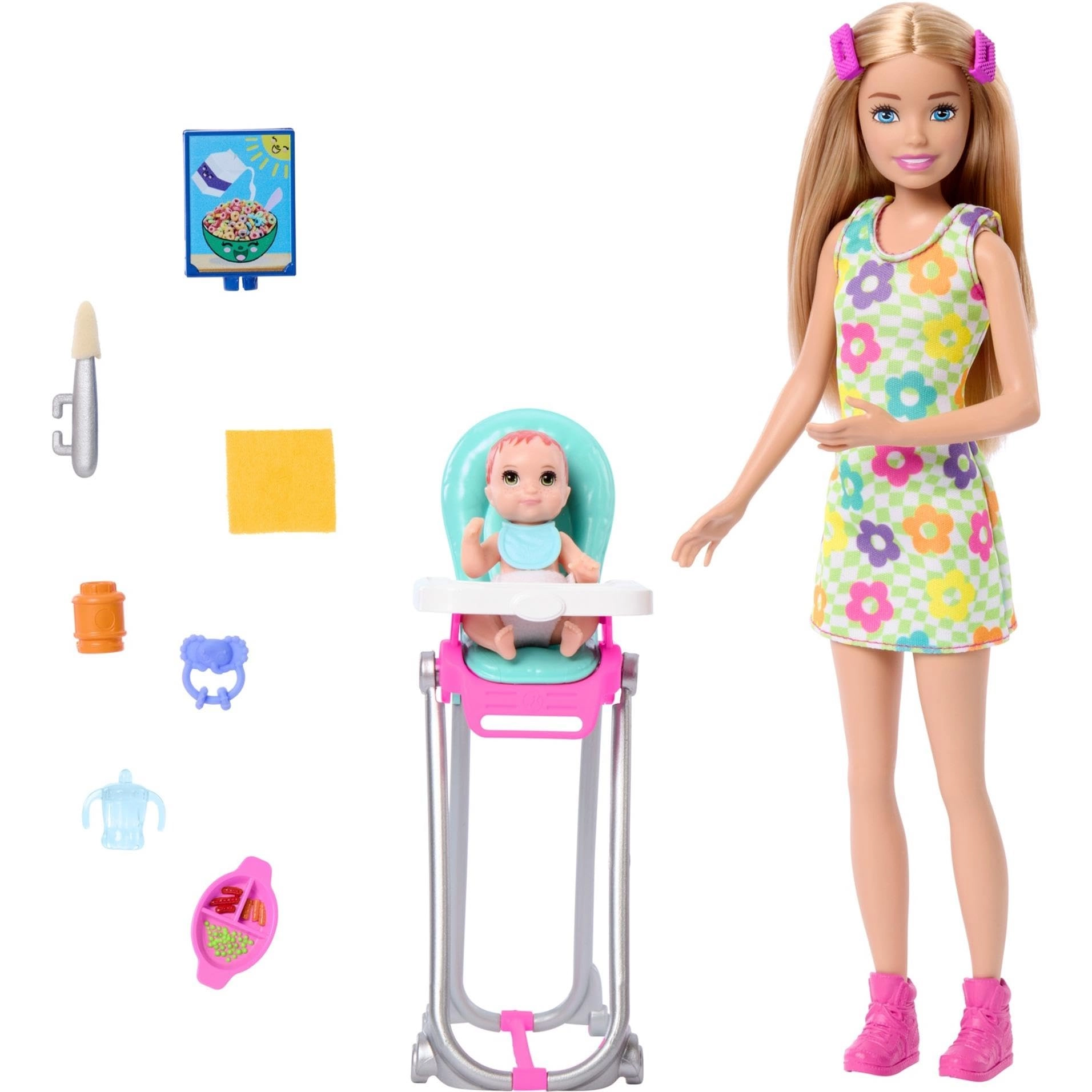 Barbie Skipper Babysitters Inc Playset - Plastic Blonde Ages 3+ Set