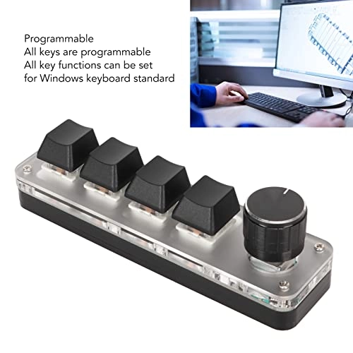 USB Mini 4 Key Keypad - Wired/Wireless