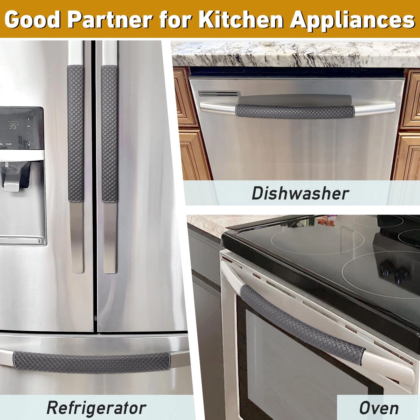 Refrigerator Door Handle Covers - Universal Compatibility