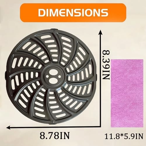 Air Fryer Replacement Tray - Carbon Steel 1 piece