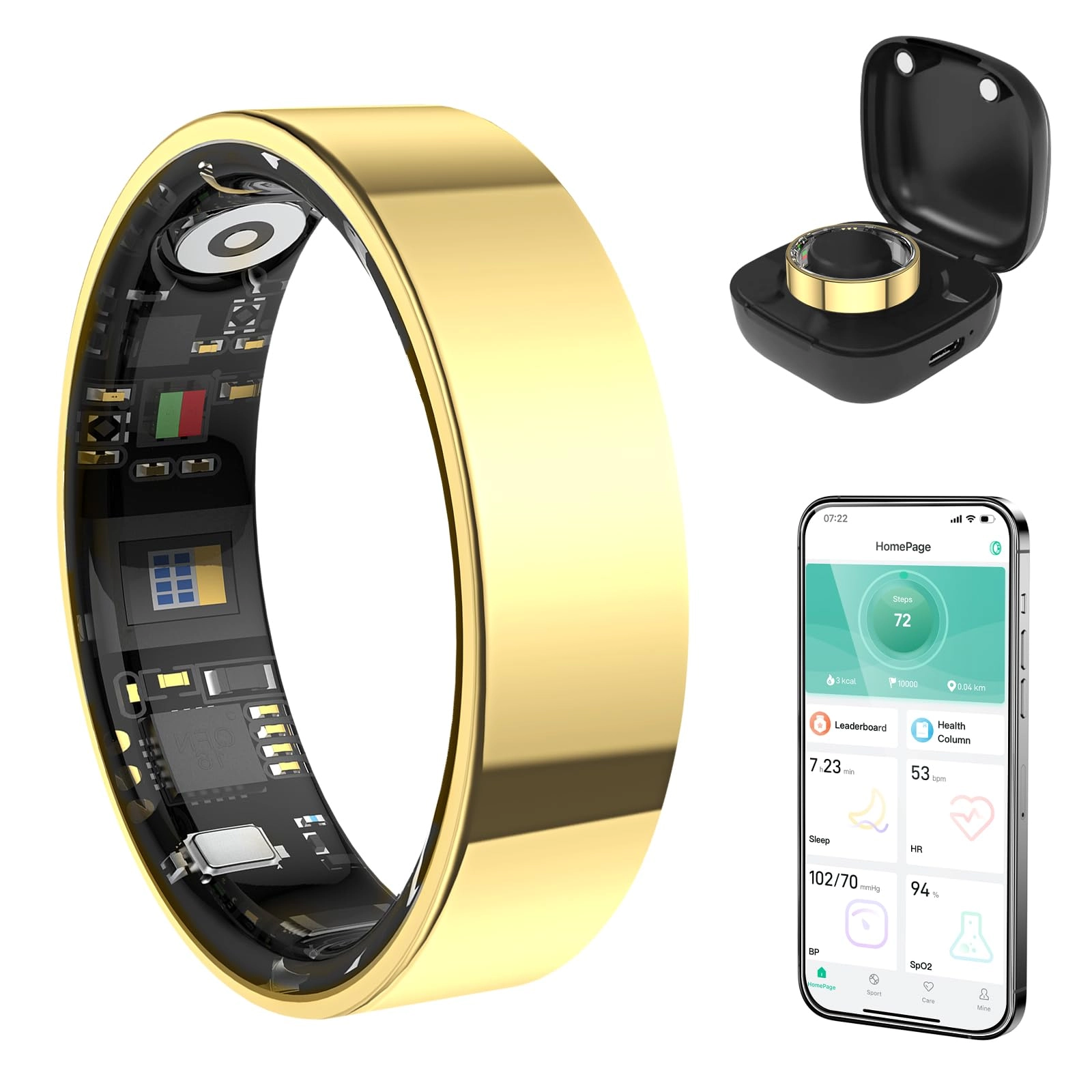 Smart Ring - Health Tracker Bluetooth IP68