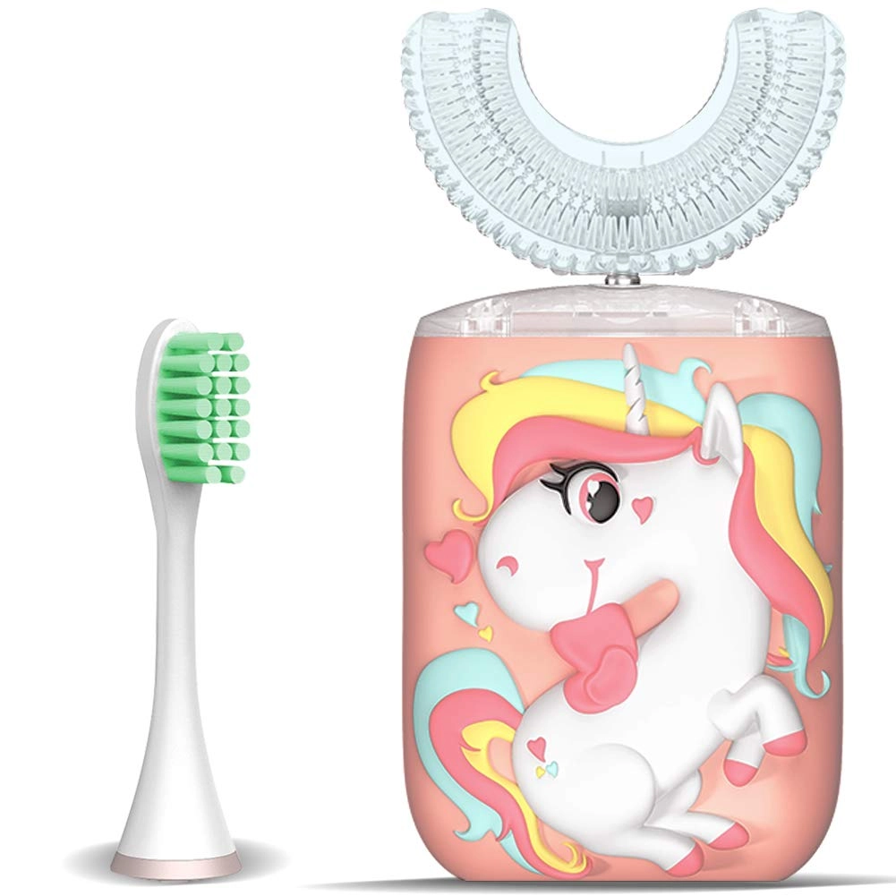 KRX Kids Toothbrush - U-Shaped Ultrasonic 2 Brush Heads