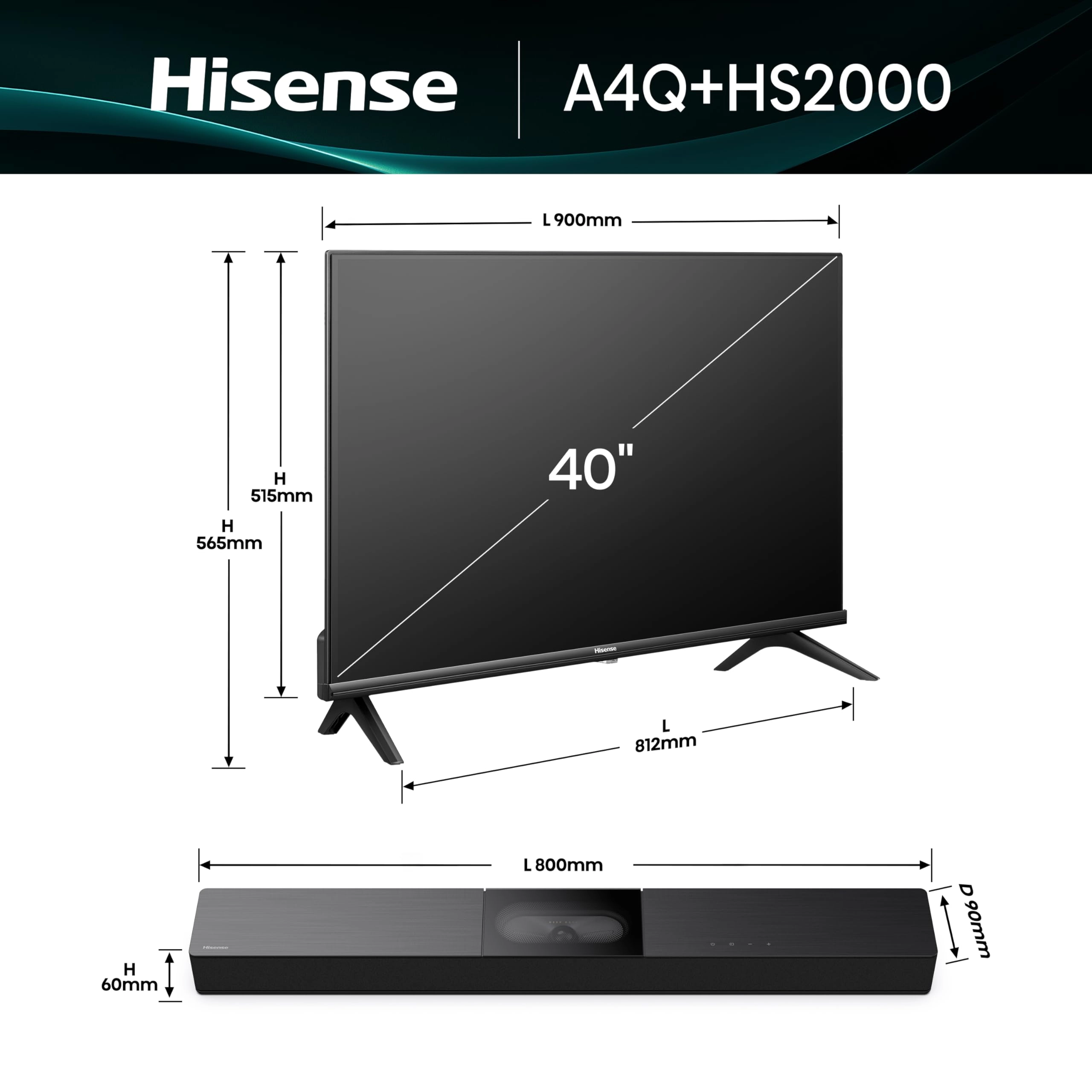 40A4QTUK - 40 inches + HS2000