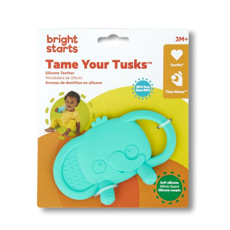 Tame Your Tusks Silicone Teether - silicone